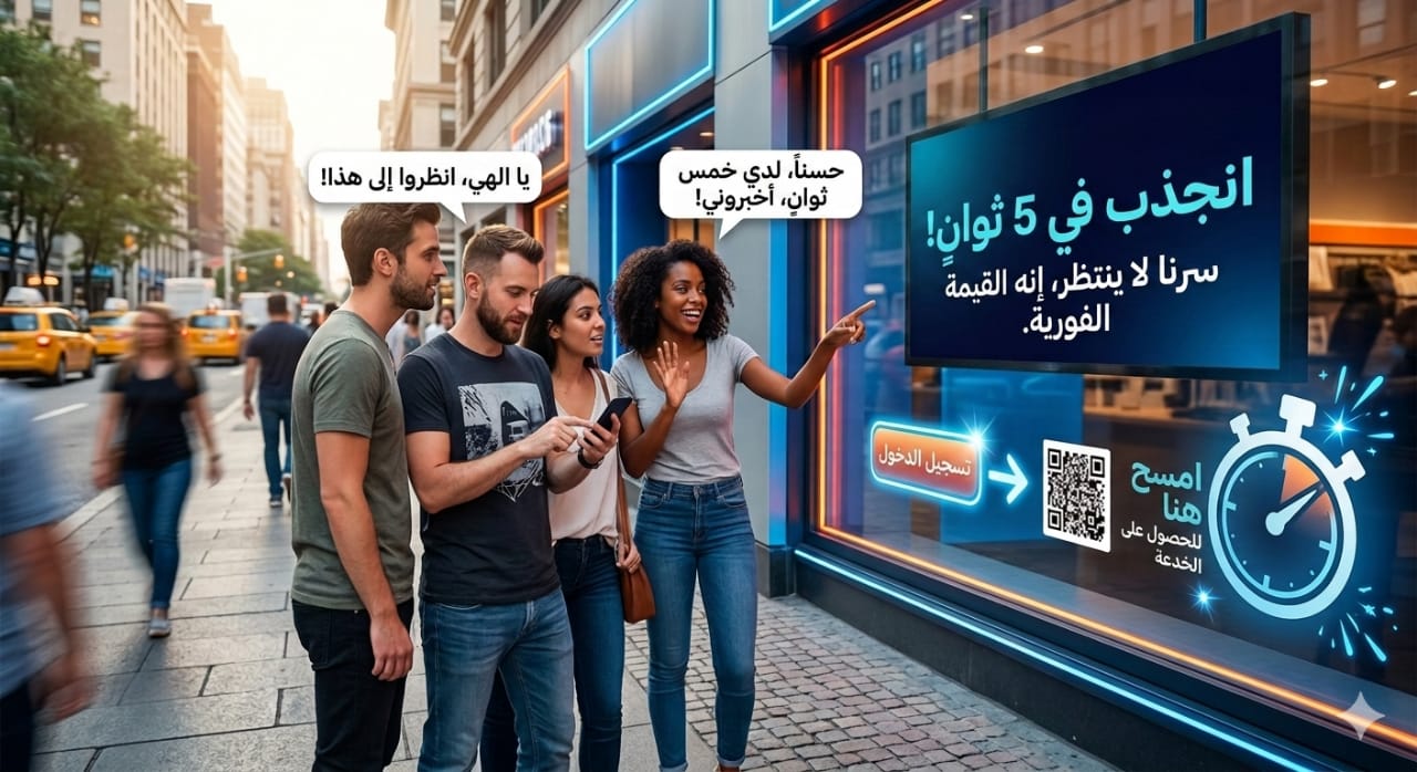 كيف تجذب العملاء في 5 ثواني فقط