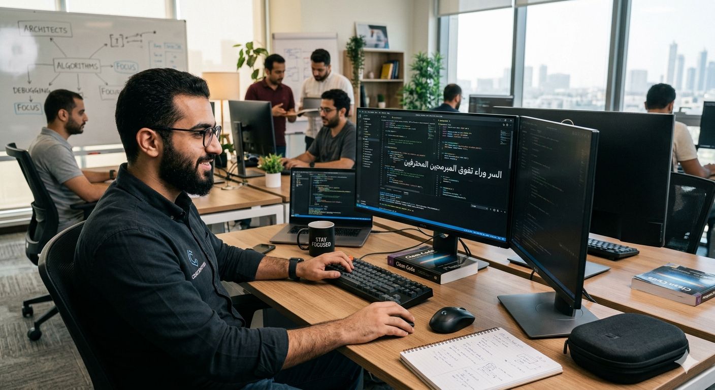 السر اللي بيخلي المبرمجين المحترفين يتفوقوا علي الباقي