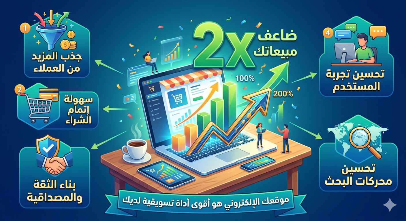 ازاي موقعك الالكتروني ممكن يضاعف مبيعااتك