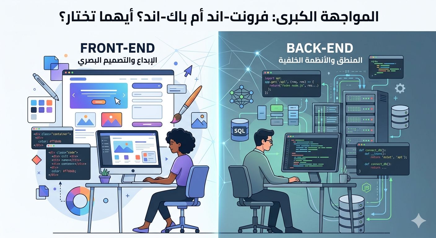 مين يكسب Frontend vs Backend في سوق العمل