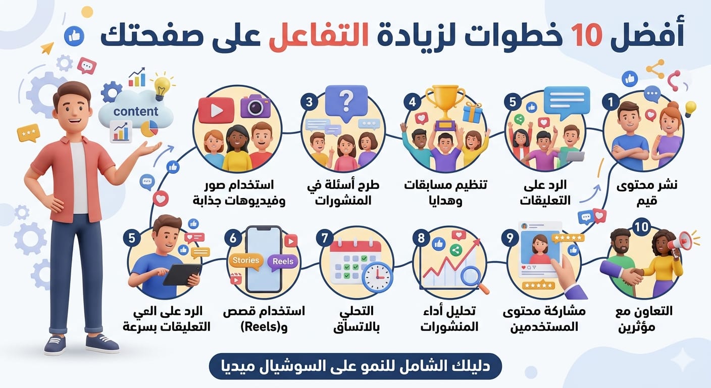 كيف تزيد التفاعل علي صفحاتك