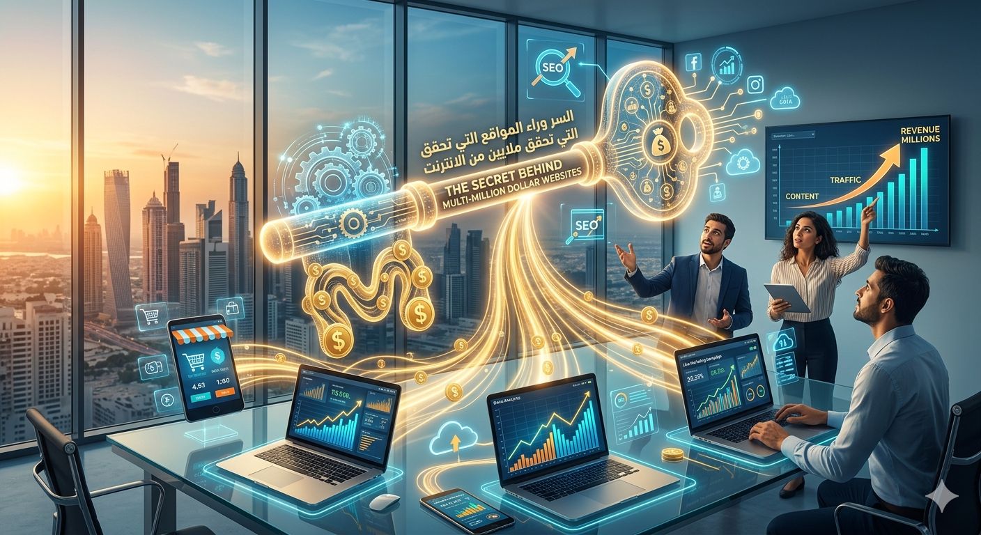 السر وراء المواقع اللي بتحقق ملايين من الانترنت