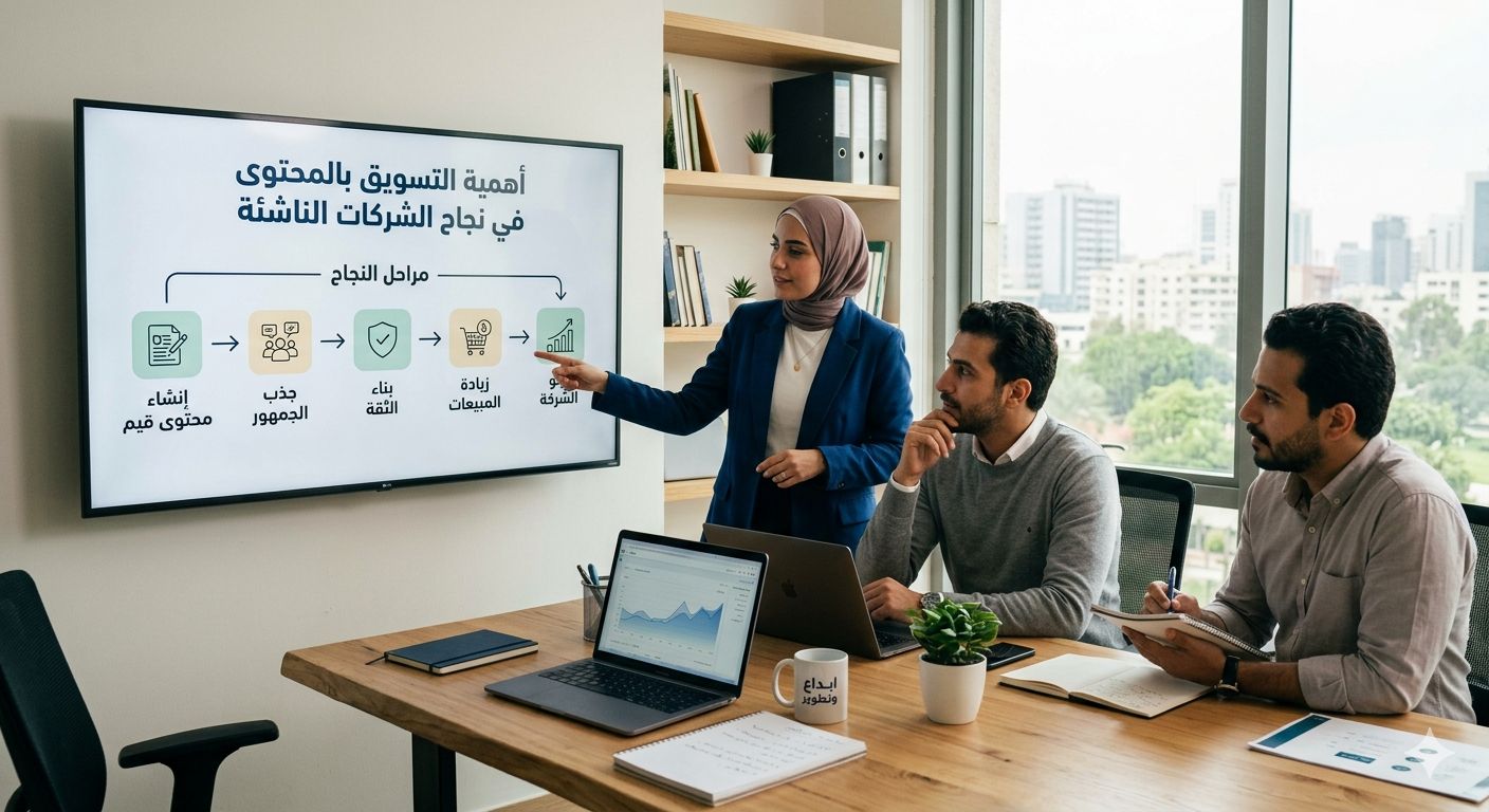 أهمية التسويق بالمحتوى في نجاح الشركات الناشئة