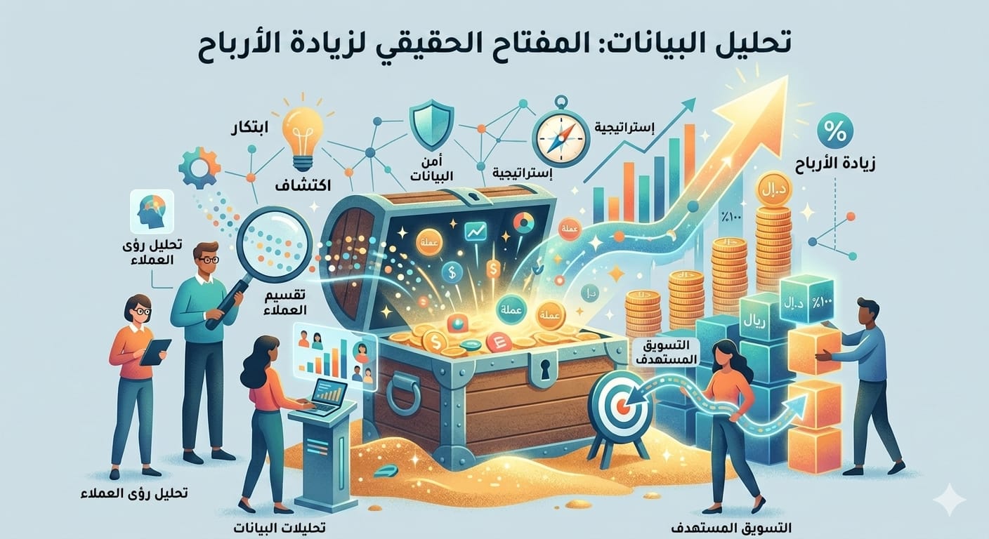 تحليل بيانات العملاء : كنزك الحقيقي لزيادة الارباح