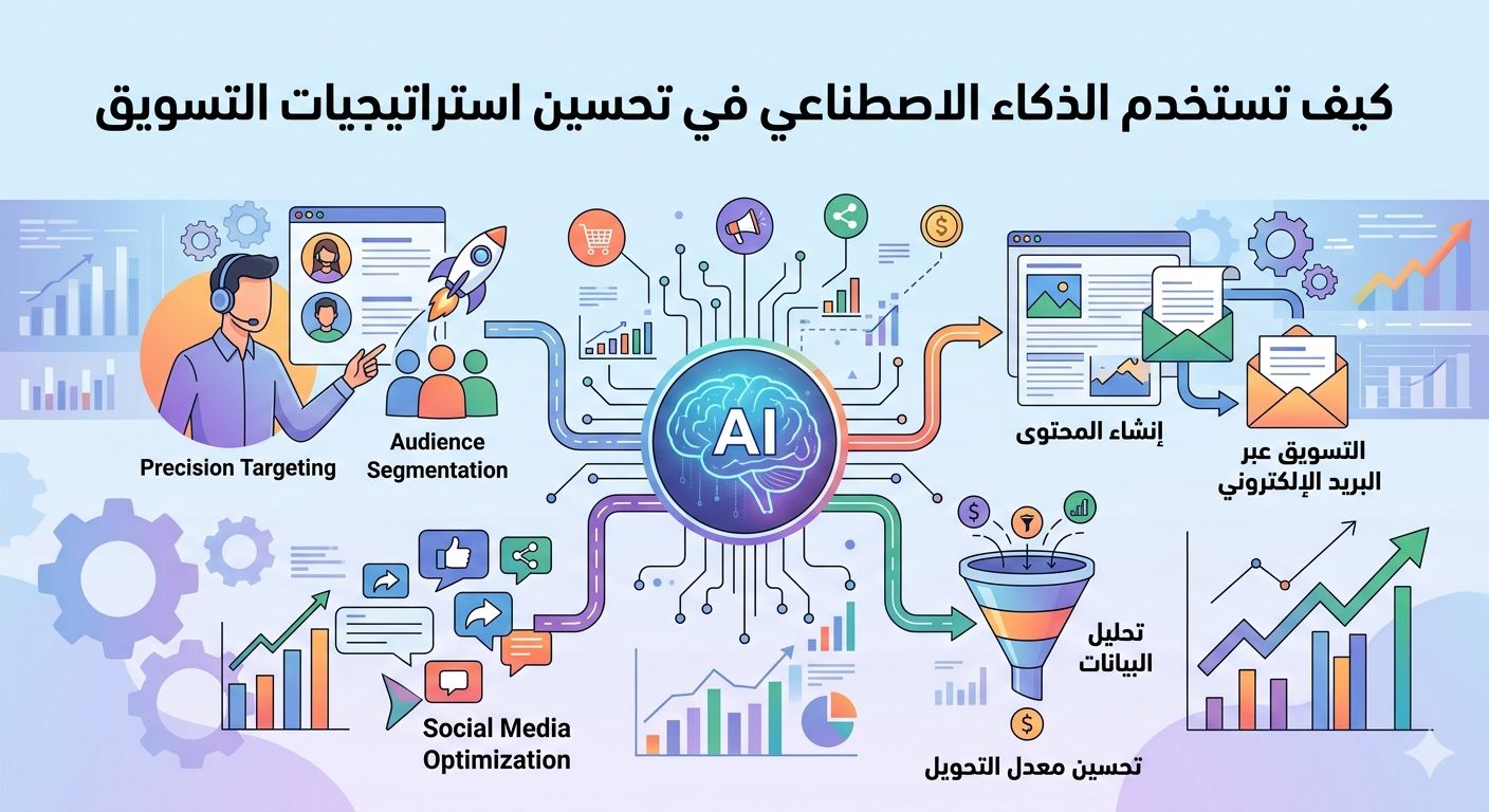 كيف تستخدم الذكاء الاصطناعي في تحسين استراتيجيات التسويق