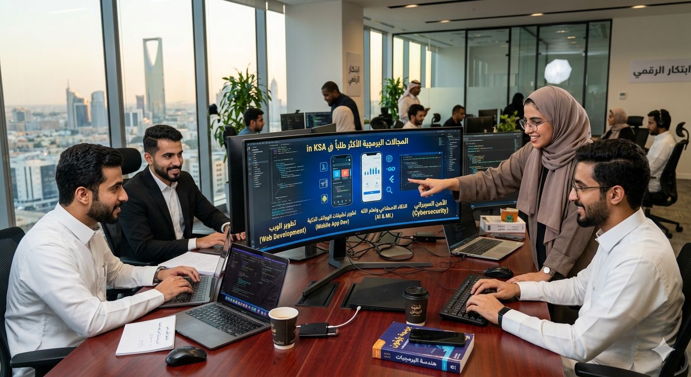 افضل مجالات البرمجة المطلوبة في سوق العمل العربي