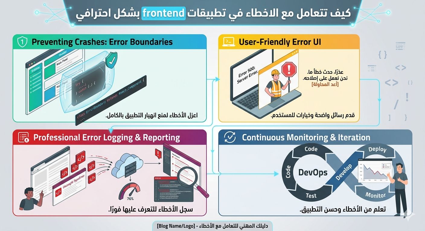 كيف تتعامل مع الأخطاء في تطبيقات Frontend بشكل احترافي
