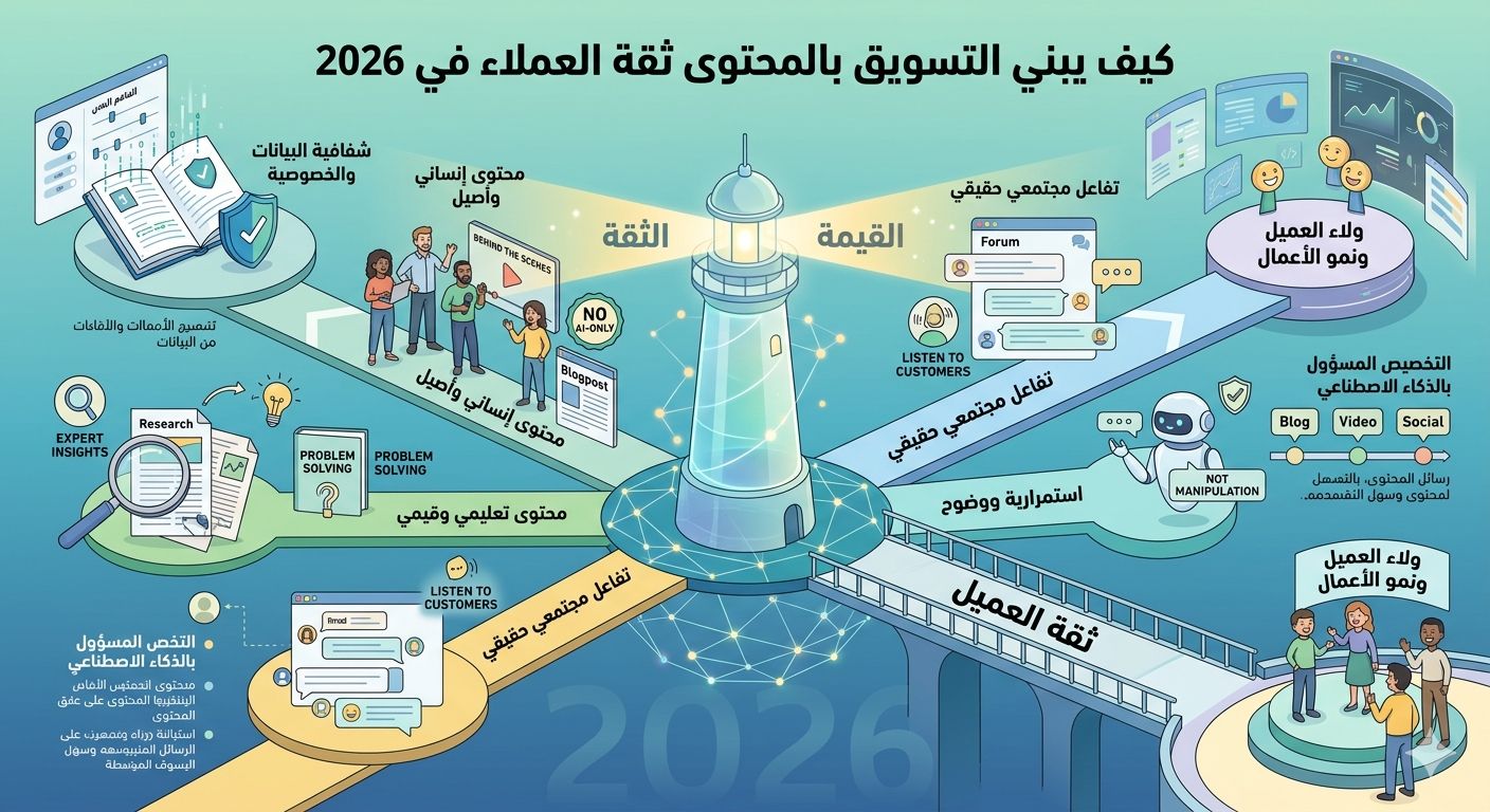 كيف يبني التسويق بالمحتوى ثقة العملاء في 2026