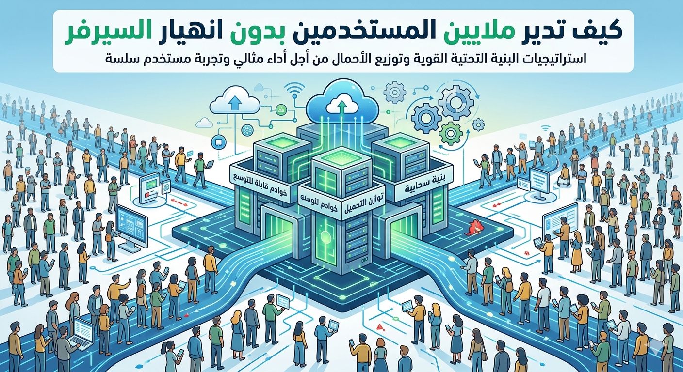 كيف تدير ملايين المستخدمين بدون انهيار السيرفر