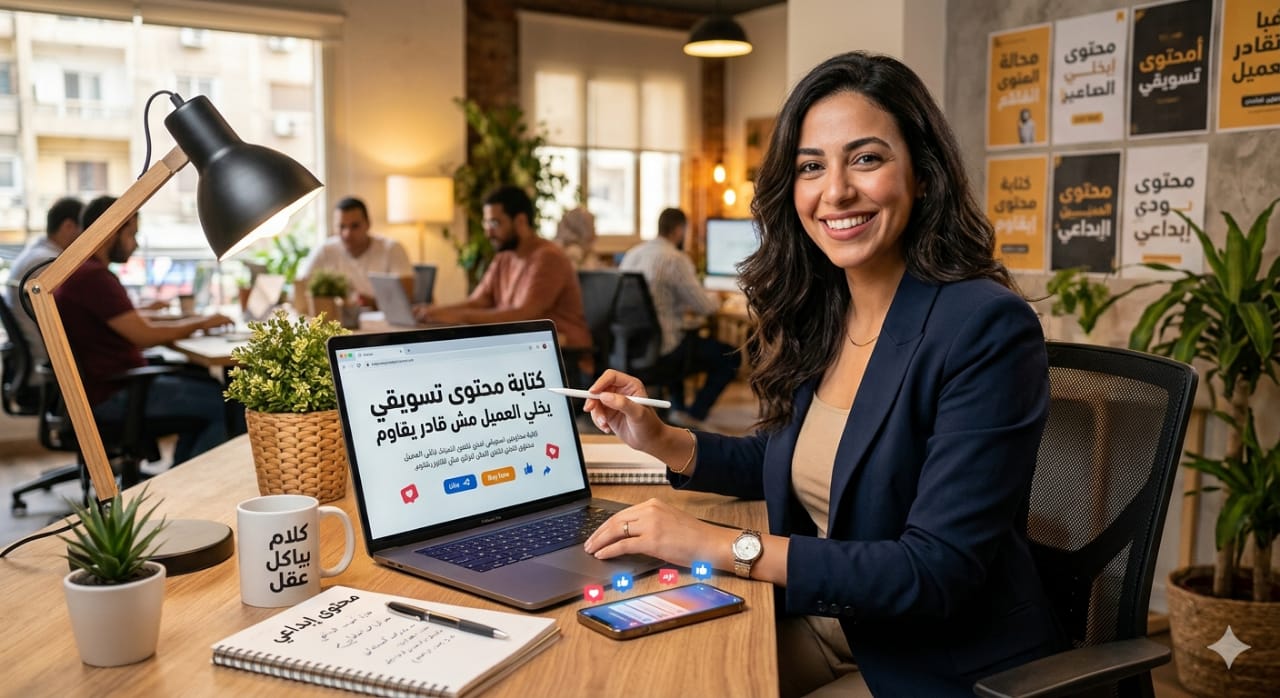 كتابة محتوي تسويقي يخلي العميل مش قادر يقاوم