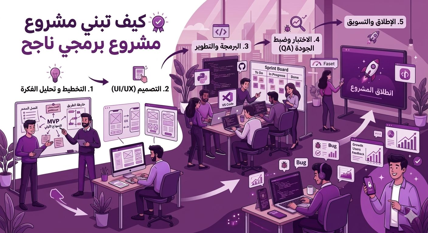 كيف تبني اول مشروع برمجي ناجح