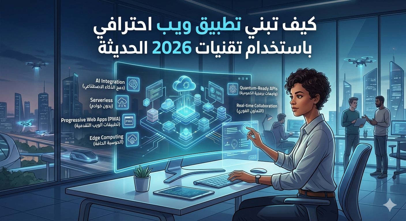 كيف تبني تطبيق ويب احترافي باستخدام تقنيات 2026 الحديثة